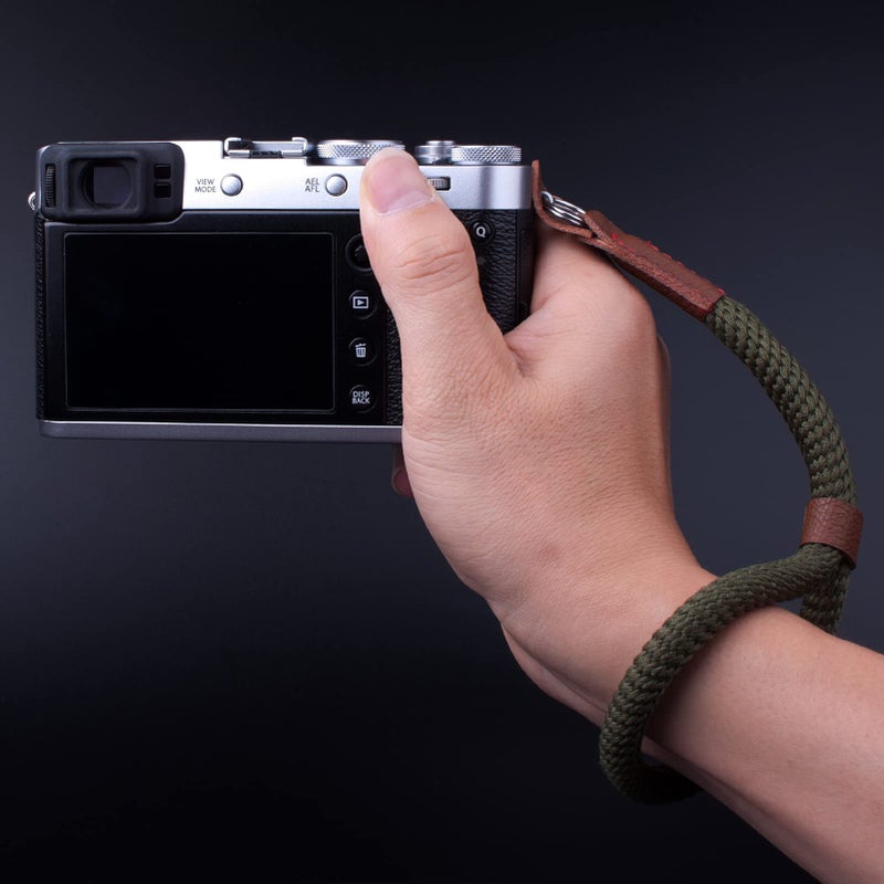 VKO Camera Wrist Strap,Hand Strap lanyard for DSLR SLR Mirrorless Camera Rope Adjustable Safety Strap(Green) - Image 5